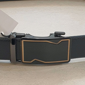 G:L 검정 크러쉬라인 가죽 정장 벨트 M