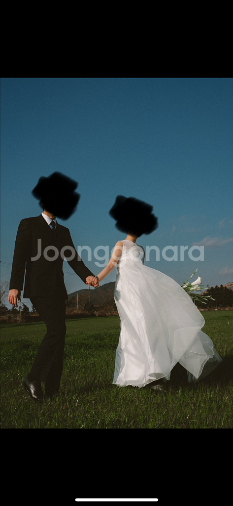 가니송 브라이덜 포터리 드레스(셀프웨딩)--3