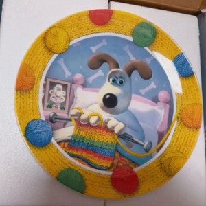 월레스와 그로밋 플레이트 접시 빈티지 소장품 미사용