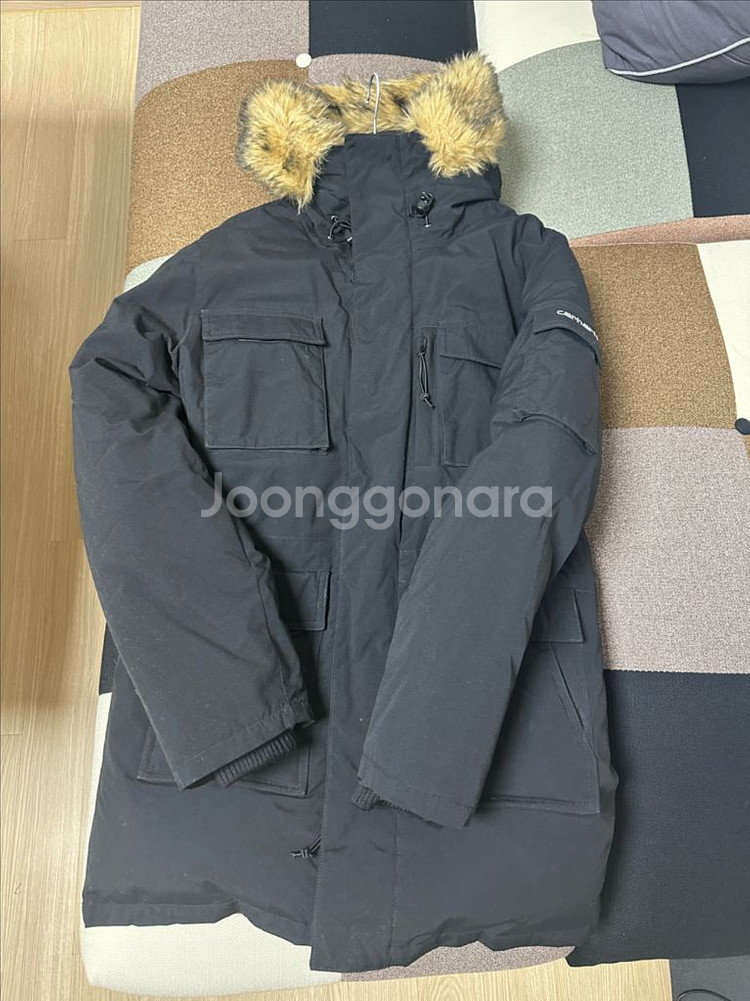 칼하트 베링파카 블랙 S사이즈--0