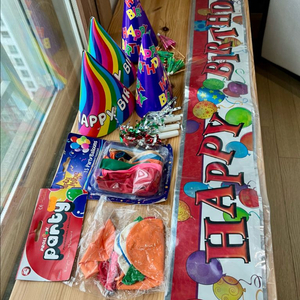 생일 파티 용품 세트 새상품