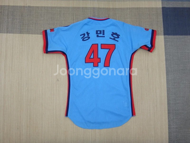 (S/90) 롯데자이언츠 올자수 강민호 마킹 유니폼--0