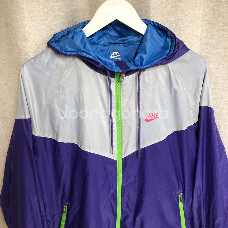 나이키 윈드러너 바람막이 퍼플 그레이 (L)--1