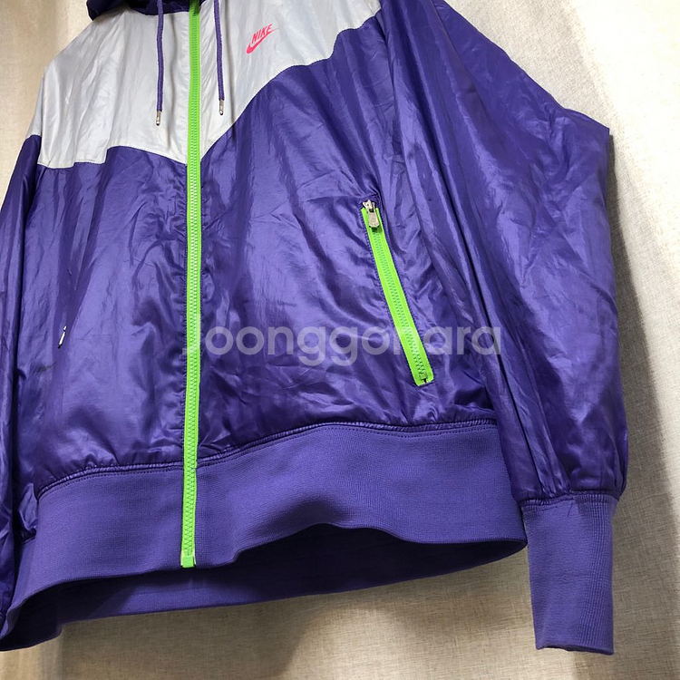 나이키 윈드러너 바람막이 퍼플 그레이 (L)--4