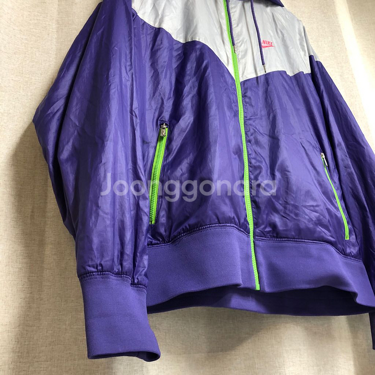 나이키 윈드러너 바람막이 퍼플 그레이 (L)--2