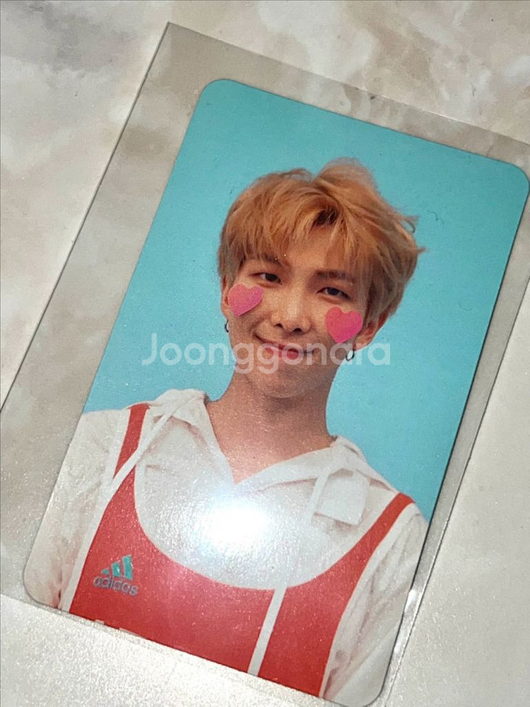 럽셀 남준 알엠 RM 볼하트 포카 포토카드 팝니다--0