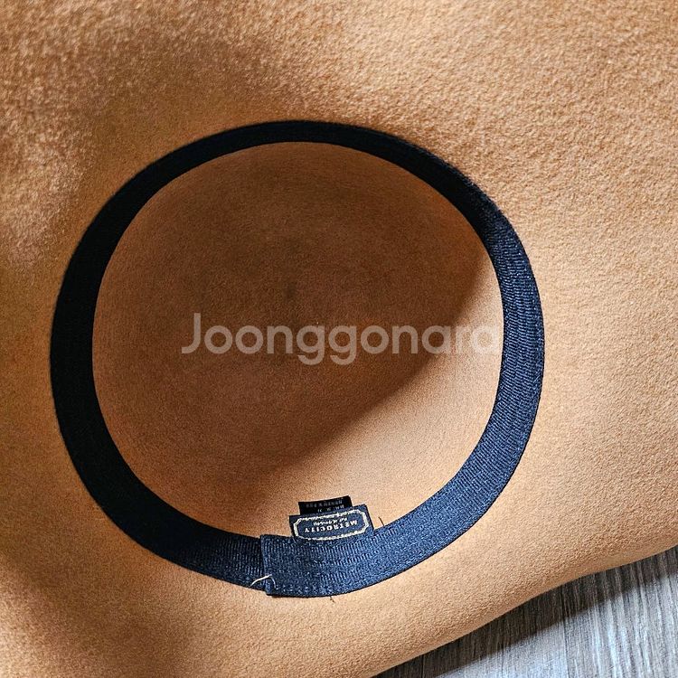 모직브라운 모자 (미사용)--1