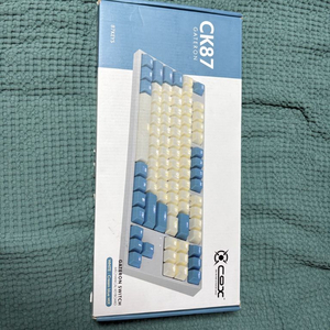 COX CK87 크림블루믹스 황축 텐키리스 키보드