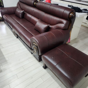 갈색가죽쇼파
