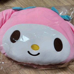 마이멜로디 얼굴 대형 인형 쿠션 새상품