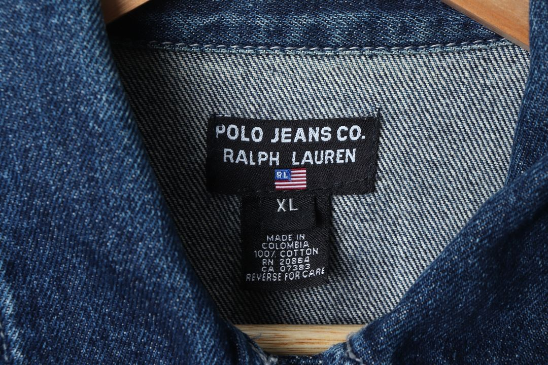 W(XL) 폴로 랄프로렌 집업 바람막이 점퍼자켓 청 이미지