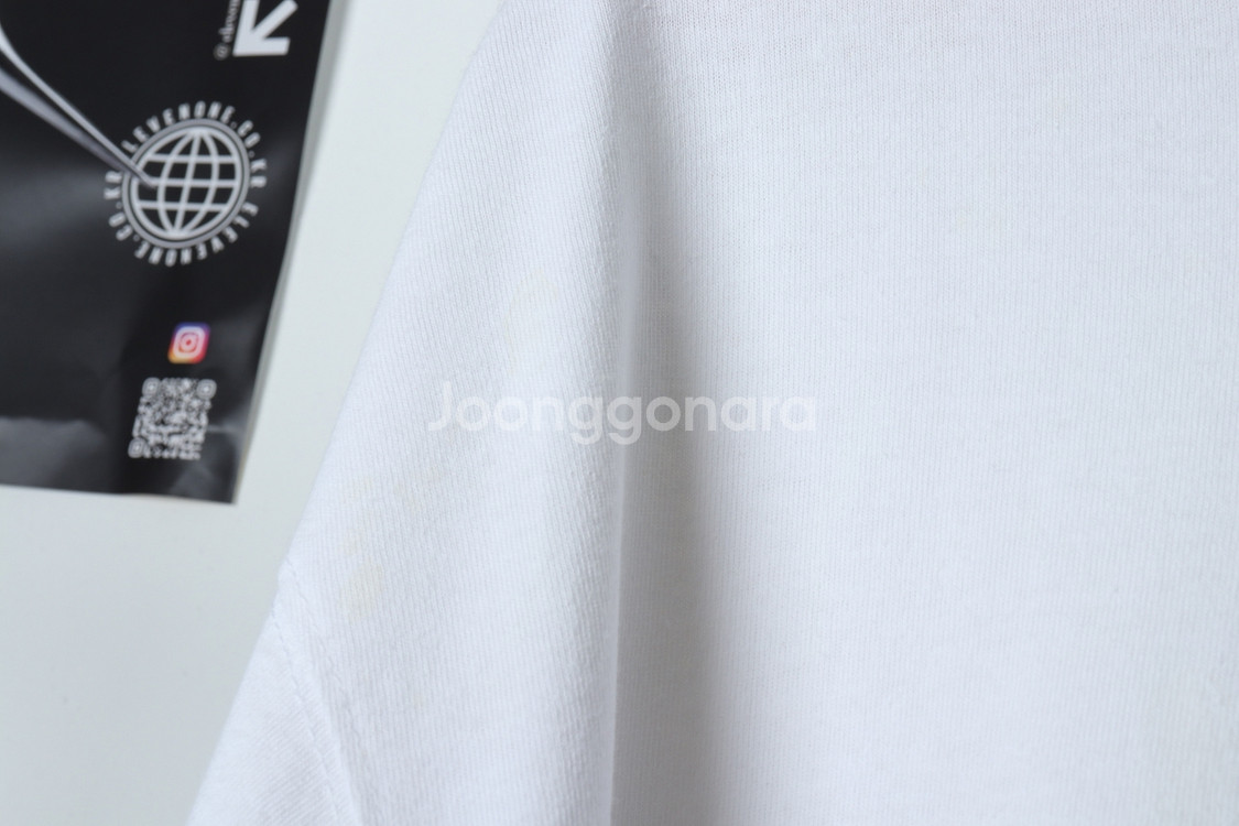 (XL-2XL) 칼하트 반팔 티셔츠 작은오염 화이트--3
