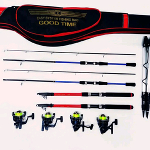 낚시가방+루어낚시대2대+원투대3.4m2대+릴4대+삼각