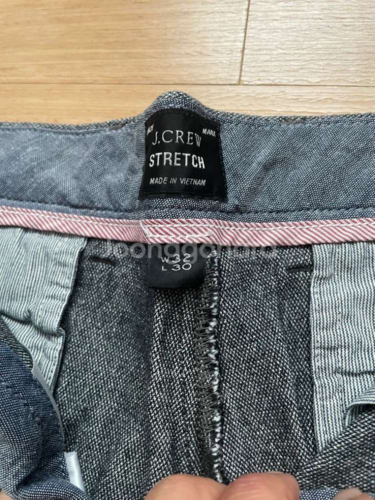 (정품) Jcrew 울블렌드 면바지 그레이 32/30--2