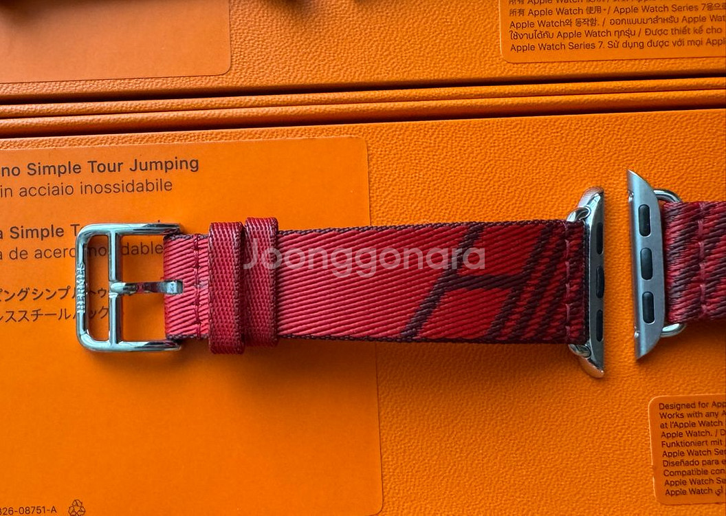애플워치 에르메스 스트랩 40mm 점핑투어 팝니다--0