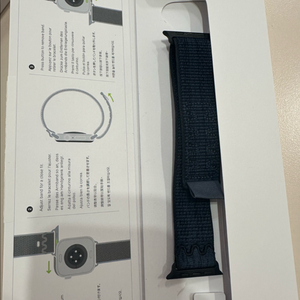 애플워치 나이키 스포츠루프 블루블랙 팝니다 44/46