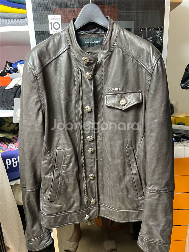 DSQUARED2 가죽 자켓--0
