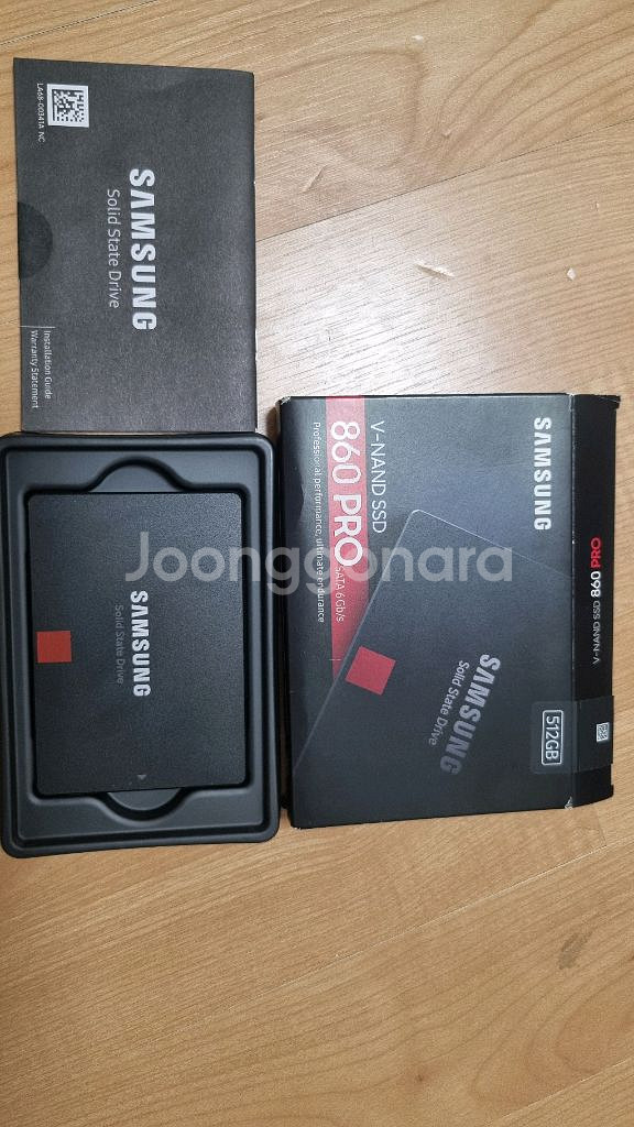 (새제품) 삼성 ssd 860pro 512G--0