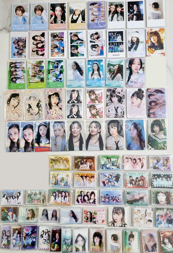 (일괄) 뉴진스 비공굿 랜박 포카 스티커 판스 떡메--0
