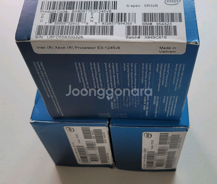 INTEL XEON E3-1245 V6 미사용 신품팝니--3