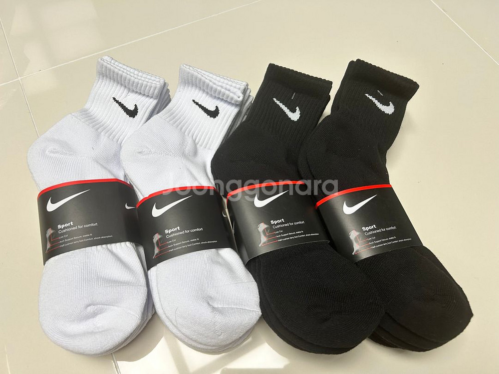나이키 이중파일 중목 양말(쿠션양말)--0