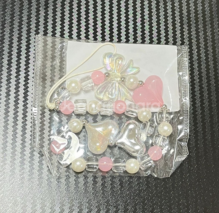 [무배/새상품] 유리알 비즈 스트랩 핸드폰 폰줄 폰고리--0