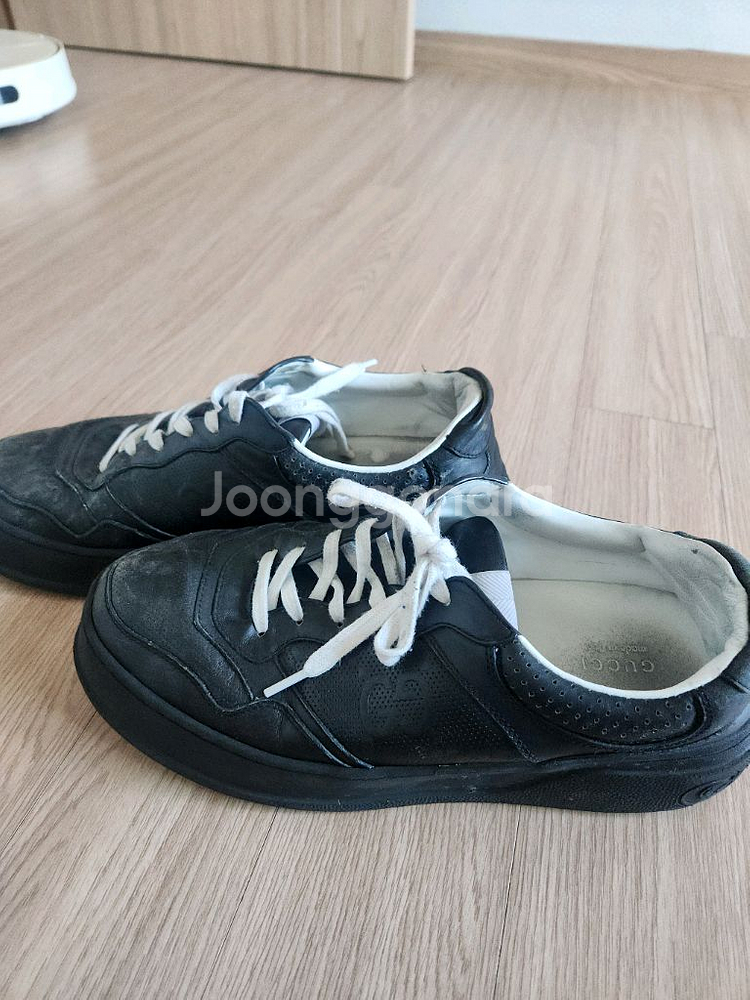 구찌 블랙 스니커즈 사이즈 265-270--1