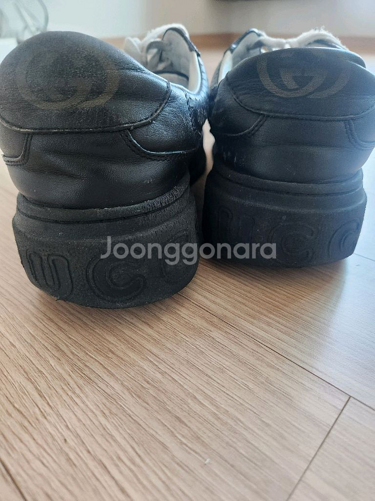 구찌 블랙 스니커즈 사이즈 265-270--2