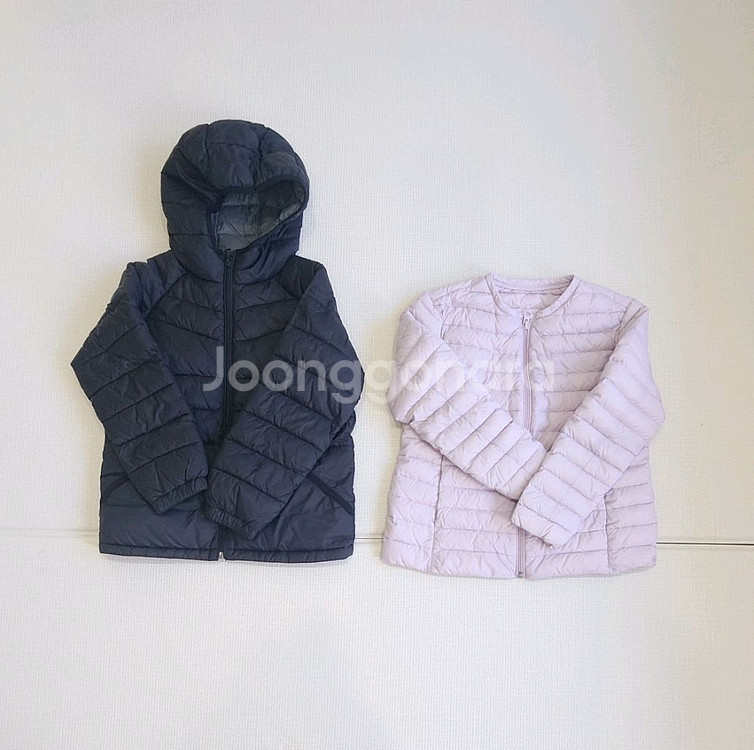 여아 130 경량패딩 일괄 (반택포)--0