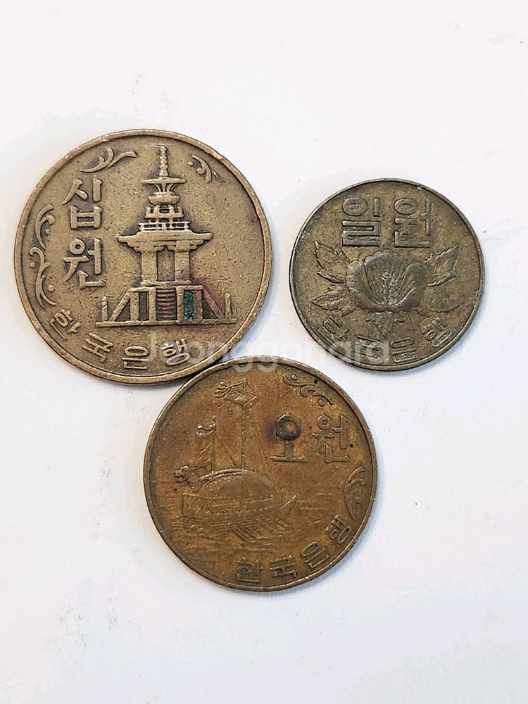 동전, 1967년 한국 주화 3점 일괄--1