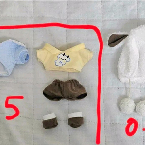 15cm 솜인형 옷 이미지