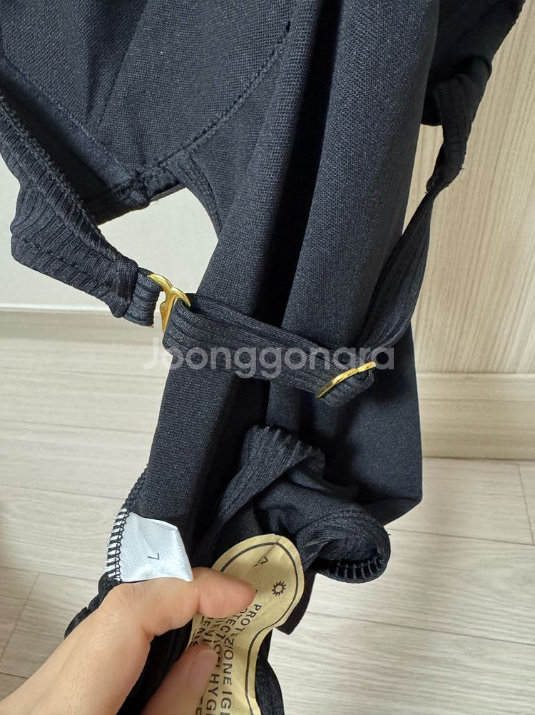 글래머 꼬임 블랙 여성 여자 수영복 원피스(55-66)--2