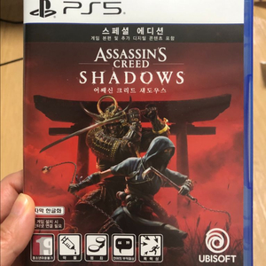 ps5) 어쌔신크리드 섀도우스 중고 제품입니다.