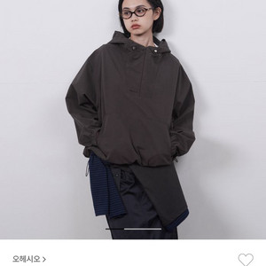 오헤시오 후드 아노락 브라운