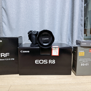 캐논 R8, rf 28-70 f2.8렌즈 및 기타 일괄