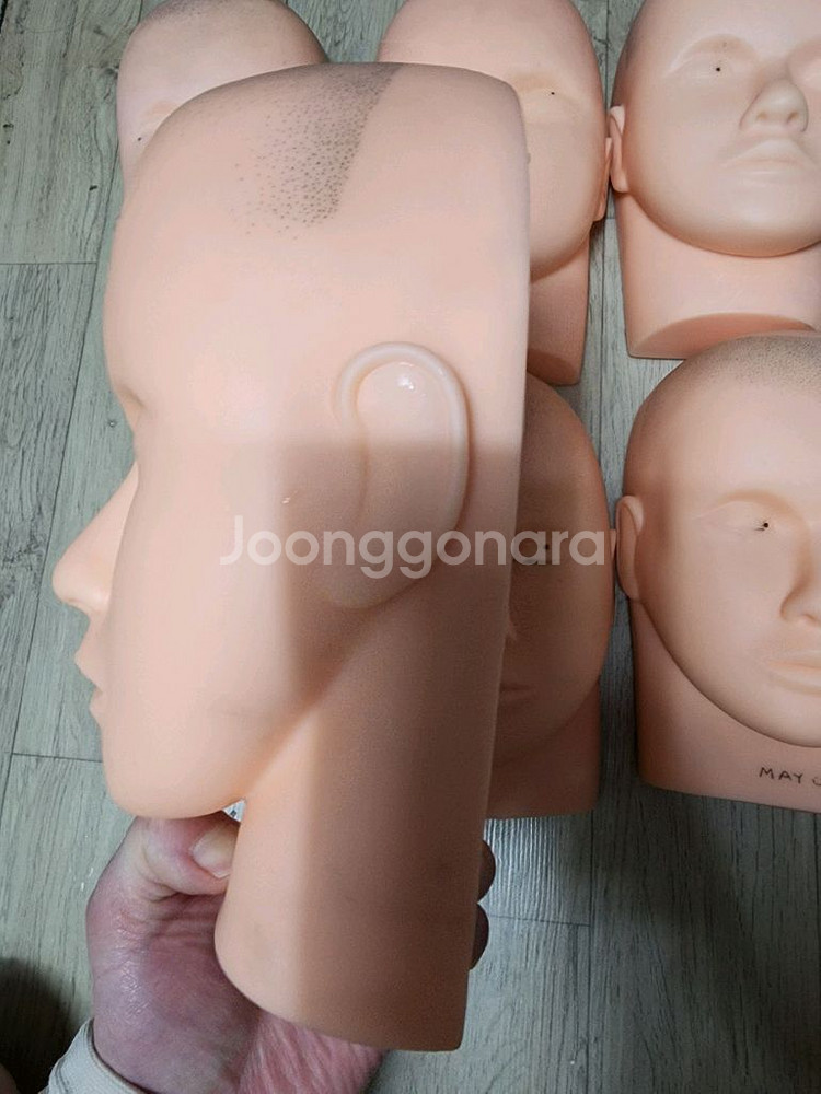 마네킹 얼굴 메이크업 속눈썹 연습용 6개--3