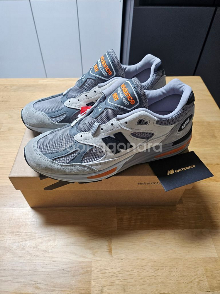 뉴발란스 991v2 메이드 인 UK 펠리칸 애비 스톤--0