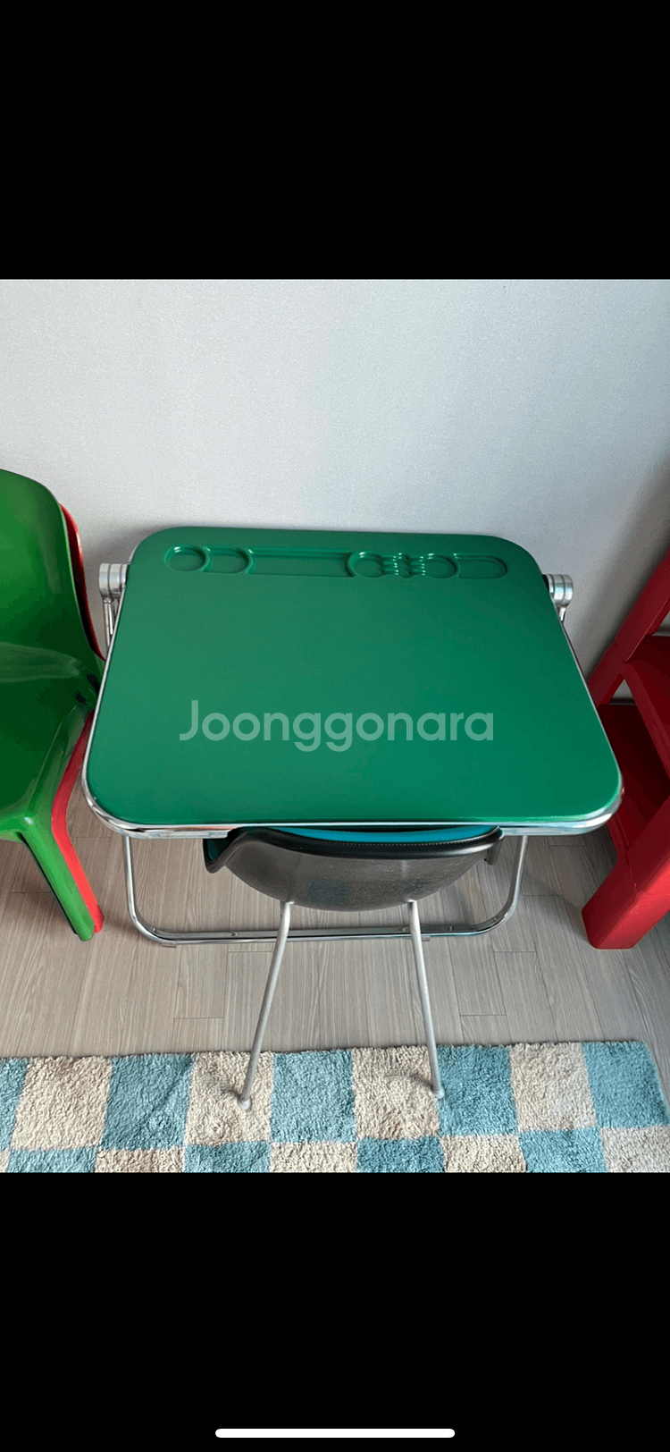 빈티지 카스텔리 플라토네 데스크 그린 팝니다 .--3