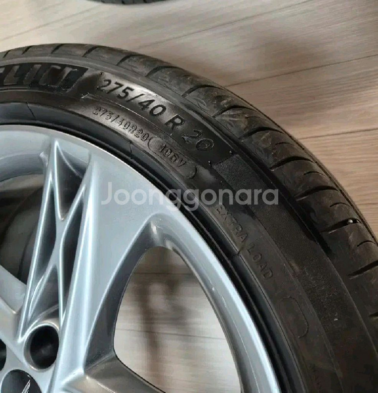 제네시스G90 20인치 휠 미쉐린 타이어 245/275--7
