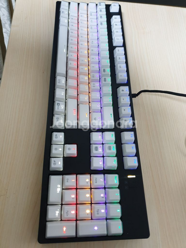 앱코 HACKER K8700 완전방수 카일광축 키보드--0