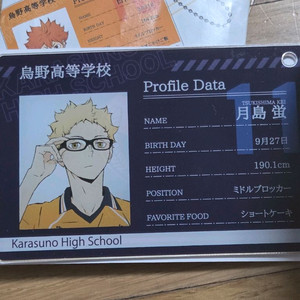 하이큐 프로필 카드