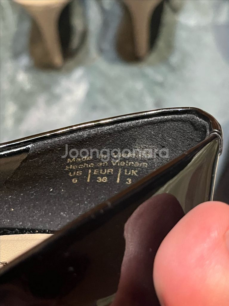 알도 여성 힐 230사이즈 블랙 애나멜--4