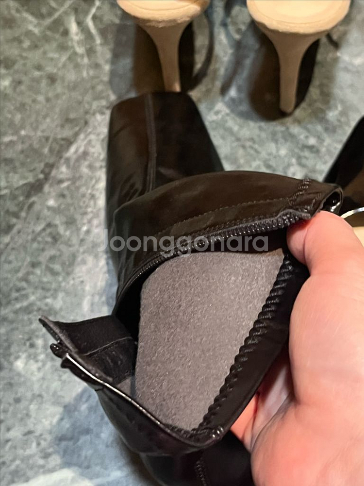 여성 보세 앵클 부츠 블랙 (38사이즈)--0
