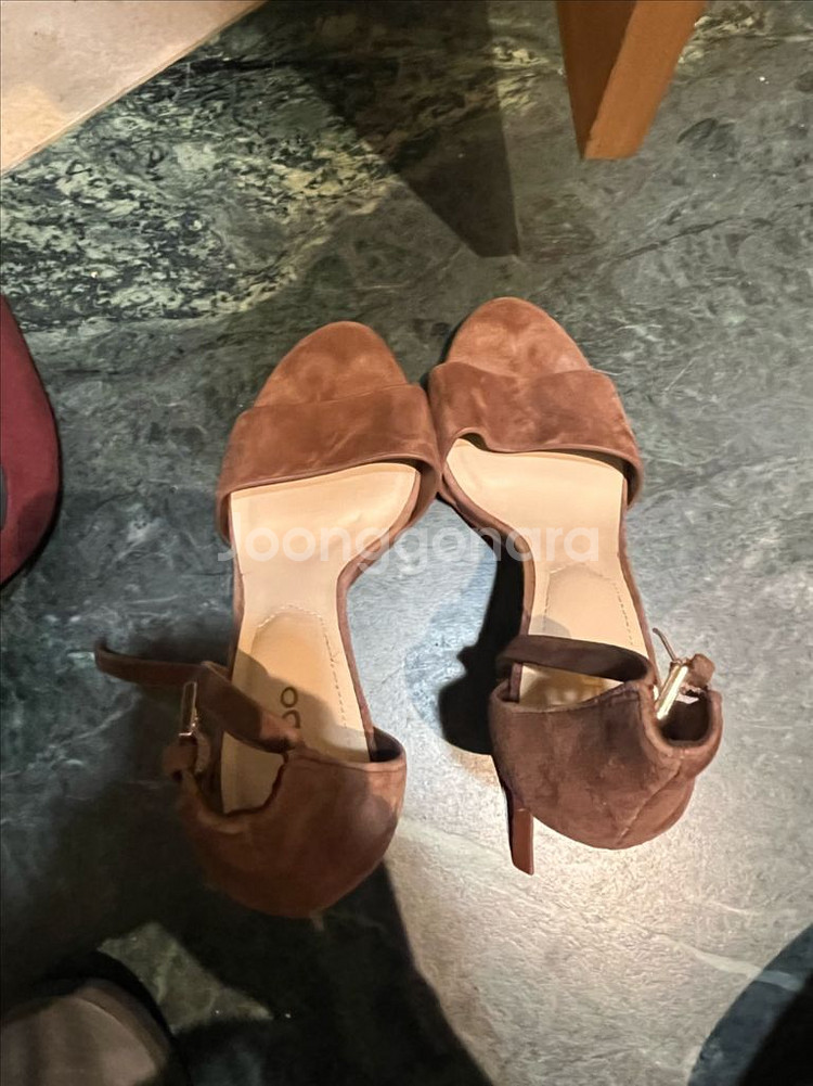 알도 여성 힐 230사이즈 브라운 스웨이드--1