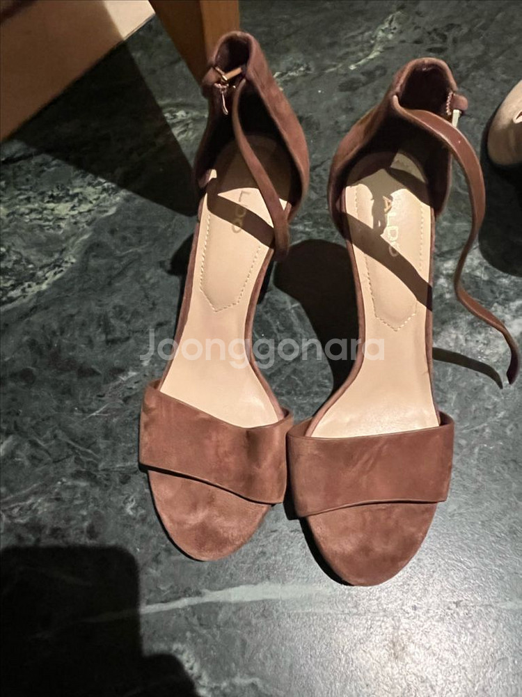 알도 여성 힐 230사이즈 브라운 스웨이드--0