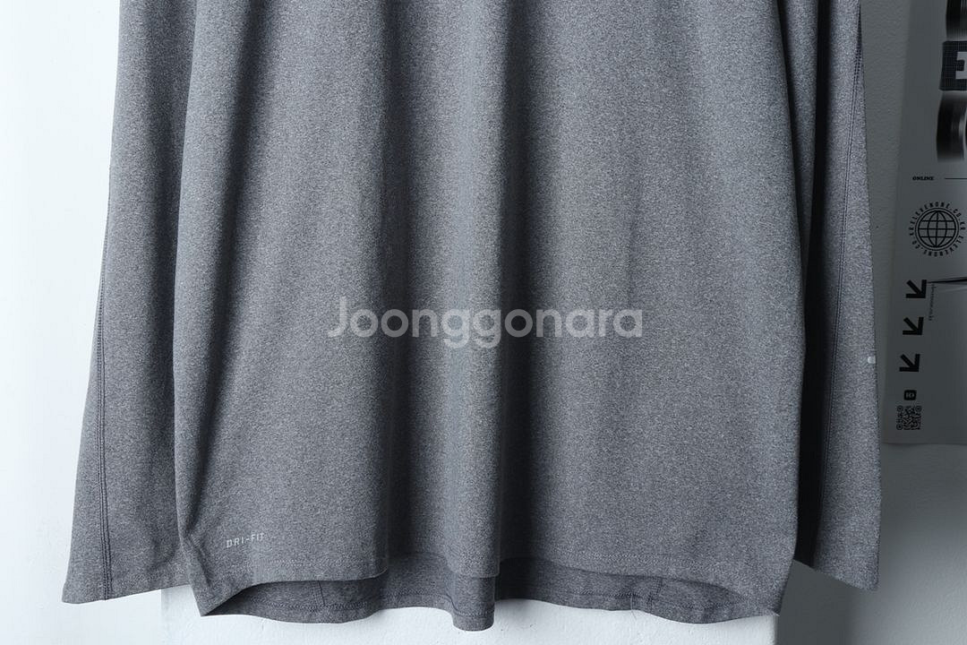 (2XL) 나이키 긴팔티셔츠 기능성 폴리 반집업--4