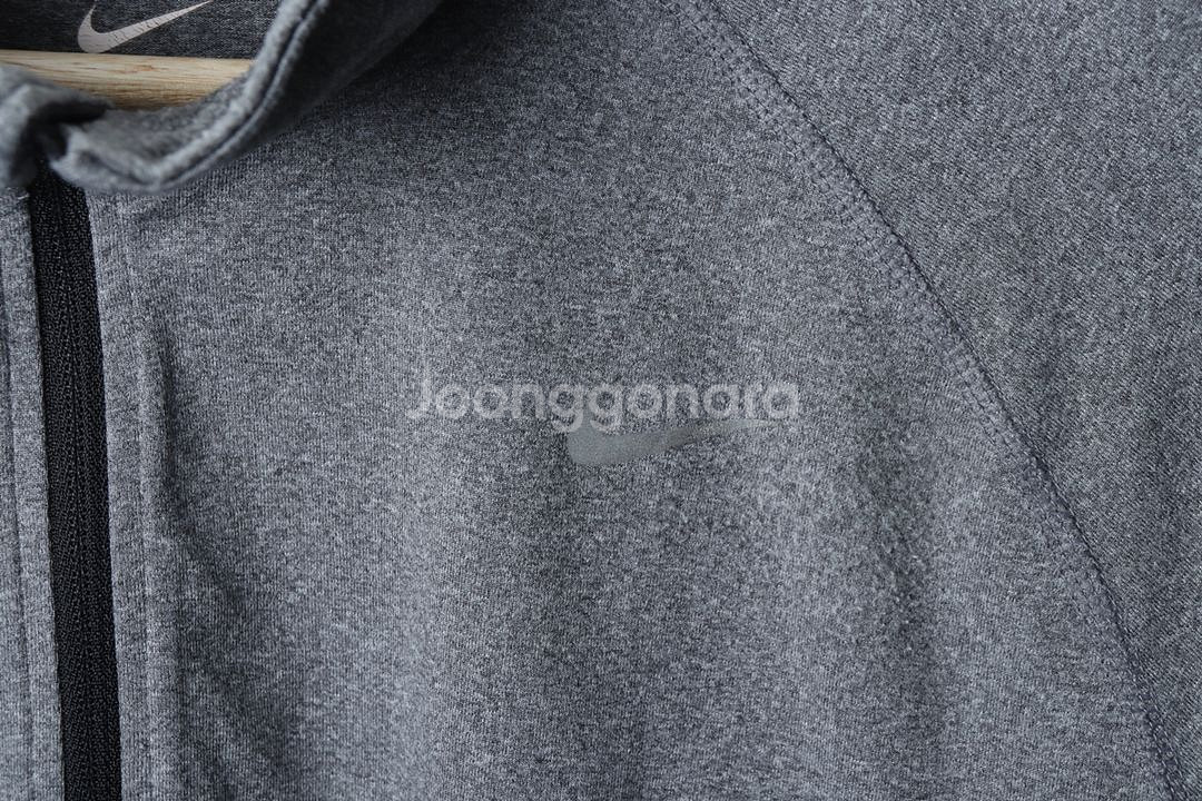 (2XL) 나이키 긴팔티셔츠 기능성 폴리 반집업--5