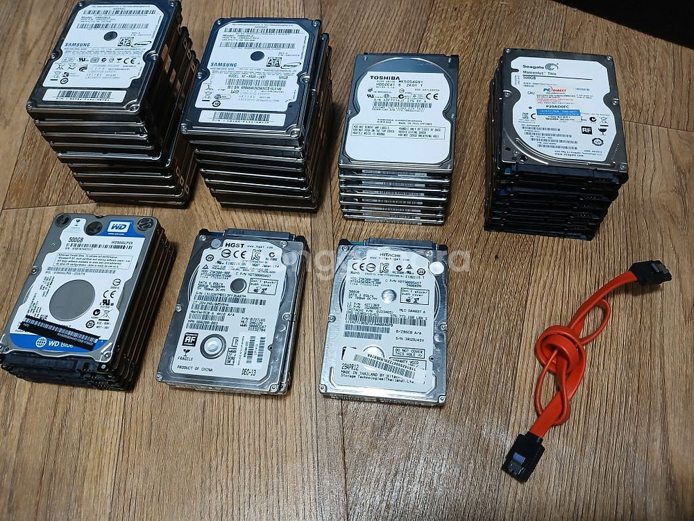 노트북 HDD 500GB 2.5인치 윈도우10 유틸등--0