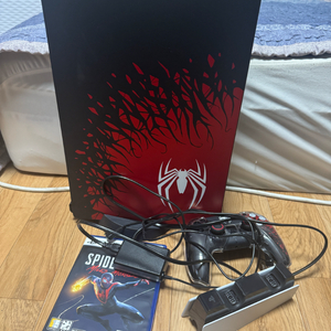 PS5 스파이더맨 에디션 + 정품충전독 + 마일스