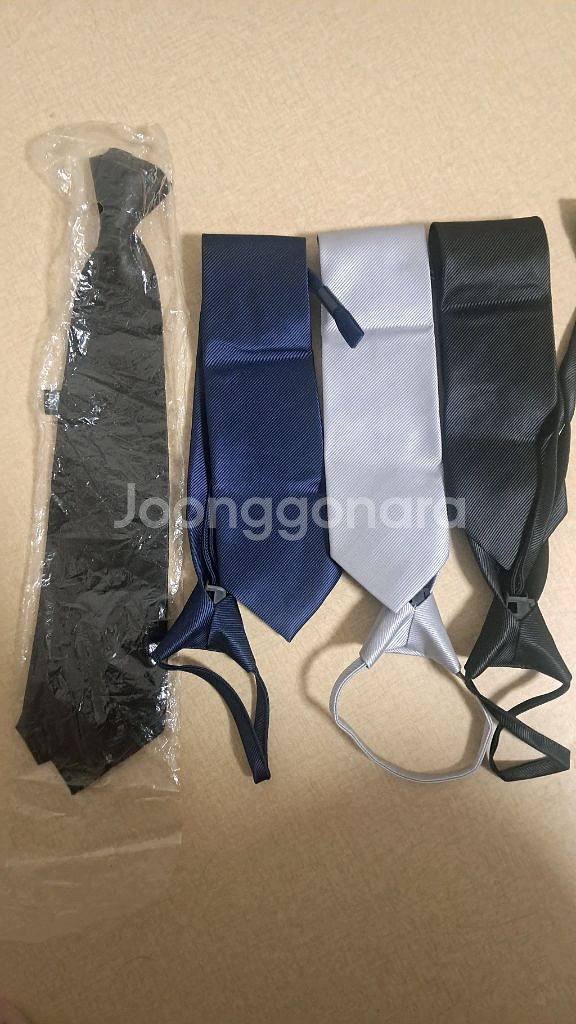.자동넥타이.3색.블루.블랙2개..회색.유광.새상품.3--1